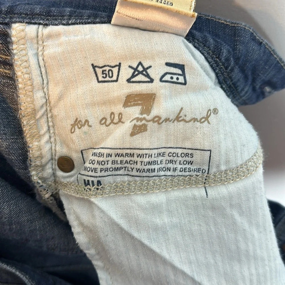 7 For All Mankind Mia Studded Boot Cut Jeans Size 27 - Picture 7 of 7